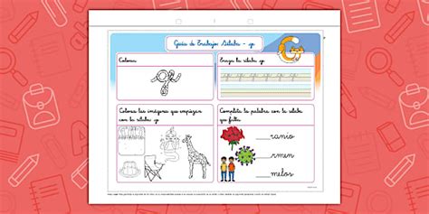 Guía de Trabajo: Sílaba - ge - Twinkl Chile