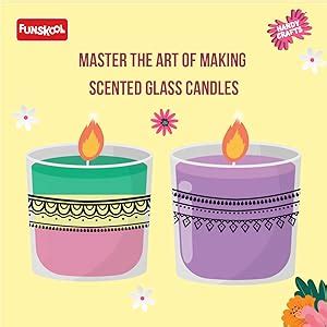 Handycrafts Funskool Scented Glass Candle Kit, Make Colorful Candles ...