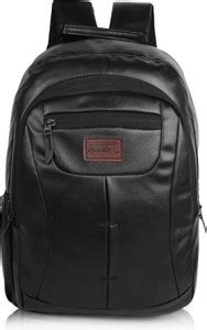 AMEX Classic Leather Laptop Backpack For Men & Women, College/Office ...