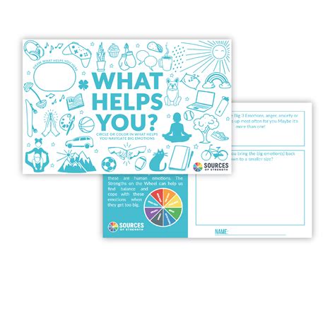 What Helps Me Campaign Cards – Sources of Strength