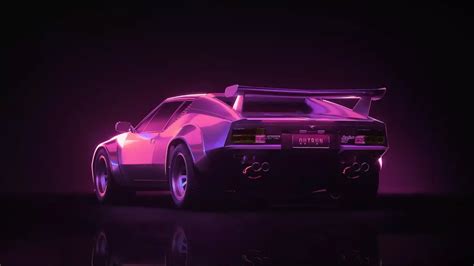Видео обои Car Outrun Rgb (Автомобили) | 1920x1080 FullHD