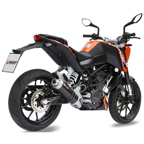 MIVV Steel Black Full System 1-1 For KTM Duke 200 2012/Duke 125 2012 ...
