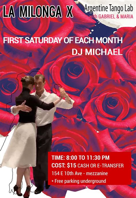 La Milonga X / every First Saturday of each month!, 154 E 10th Ave ...