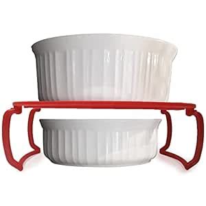 3 in 1 Microwave Plate Stacker – Kitchen Discovery –Tiered Plate Stand ...