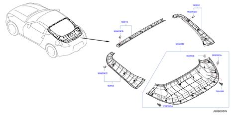 Nissan Z Liftgate Trim (Left) - 90903-1EA0A | Murfreesboro Nissan, MURFREESBORO TN