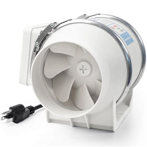 Voltset 4 Inch Duct Fan, Inline Ventilation Exhaust Fan, 280 CFM Duct ...