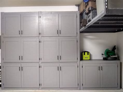 Diy Garage Cabinets With Sliding Doors