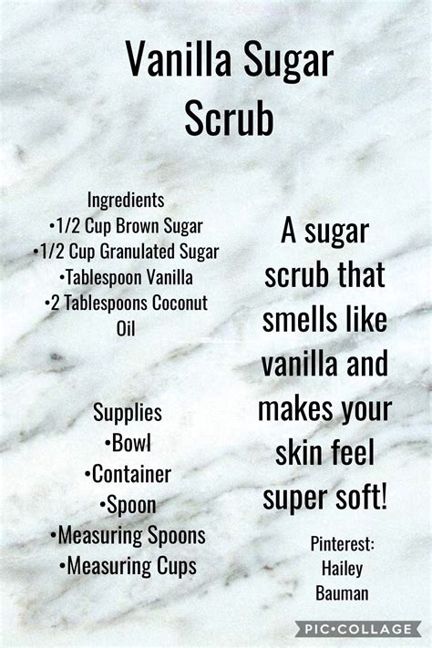 Homemade Vanilla Sugar Scrub Recipe