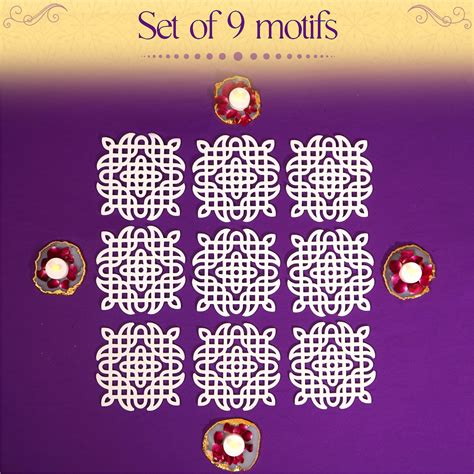 Megh Kolam Motif - Island Rangoli's Traditional Design – islandrangoli