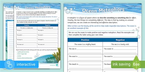 Metaphor Poem Template | Year 5-6 Poetry | Teacher-Made