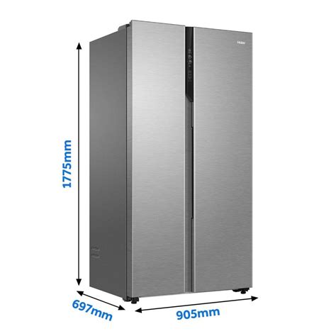 Haier 630L 3 Star Side by Side Frost Free Refrigerator - Shiny Steel ...