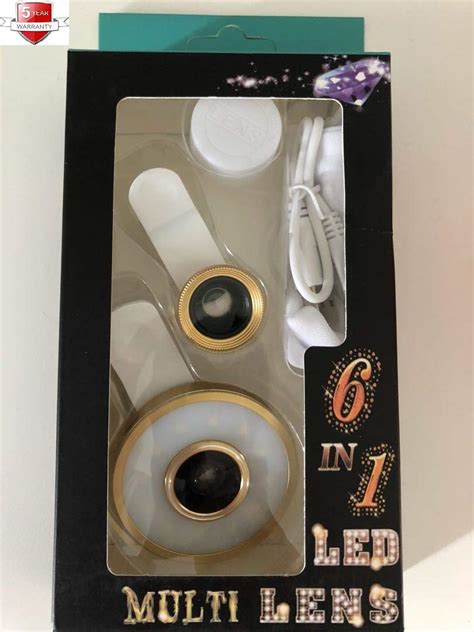 Generic LED Lens Kit, 6 in 1 Smartphone Universal Clip LED Multi Lens ...