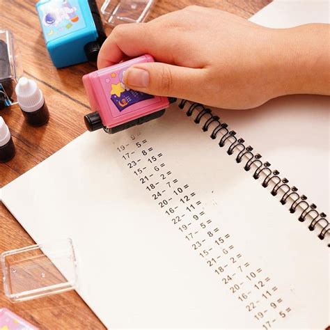 Buy LIBAH Subtraction Stamp Stationery with 100 Double-Head Mathematics ...