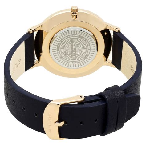 Buy Online Police Quartz Analog Silver Dial Leather Strap Watch for Men ...