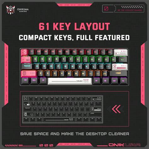 ONIKUMA ONIKUMA G55 Black RGB Light Effect Wired Gaming Keyboard Gaming ...