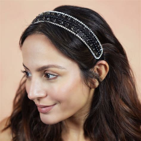 HDC x Emily in Paris Crystal & Pearl Mesh Hair Band - Black – Hair ...