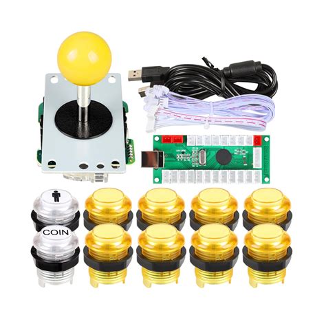 EG STARTS Classic Arcade Games Cabinet Kit USB Encoder to PC Joystick ...