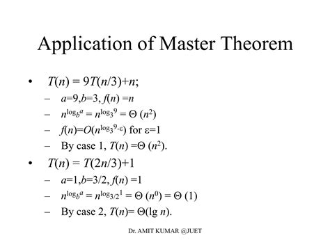 Image result for Master Theorem for Recurrences