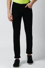 Buy Men Black Dark Wash Jeans Online - 578248 | Peter England