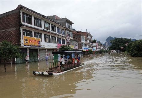 漓江爆发洪水 桂林甲天下山水变色 全城被淹（视频） – Telegraph