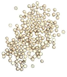 Creating Bharat 4mm Half Round Pearl with Golden Ring, pastable Beads ...