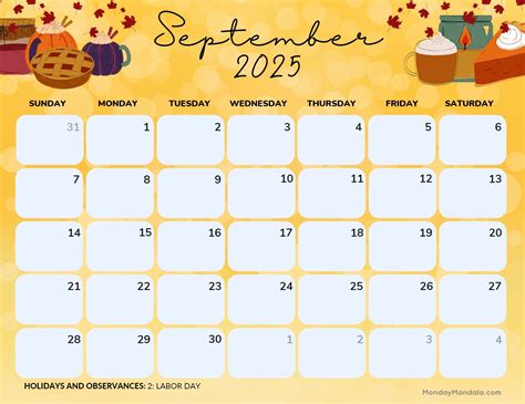 September 2025 Calendar Printable