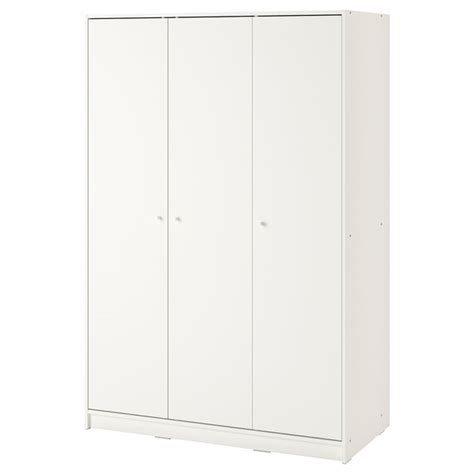 KLEPPSTAD wardrobe with 3 doors, white, 117x55x176 cm (461/8x215/8x691 ...