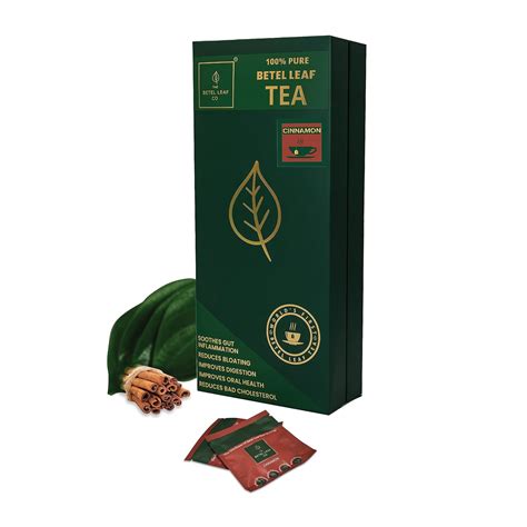 The Betel Leaf Co. | 100% Pure Betel Leaf Tea - Cinnamon Flavour | 16 ...