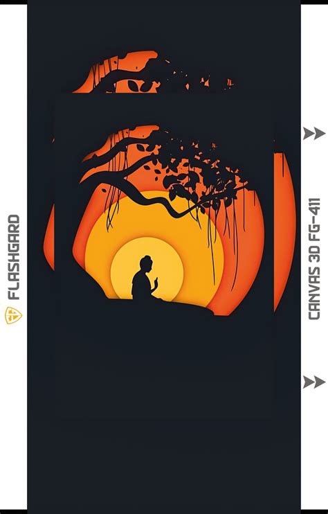 Flashgard 3D Sheet for Mobile Back Lord Buddha FG-411 – BROOT COMPUSOFT LLP