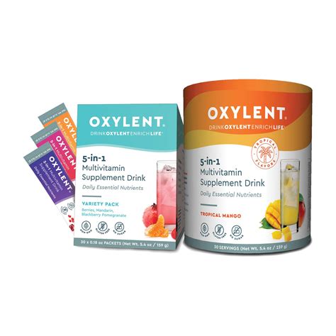 Buy Oxylent 5-in-1 Multi Supplement Drink - Sugar-Free & Effervescent ...