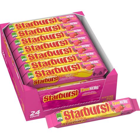Buy STARBURST FaveREDS Chewy Candy Bulk Pack, Full Size, 2.07 oz, (Pack ...