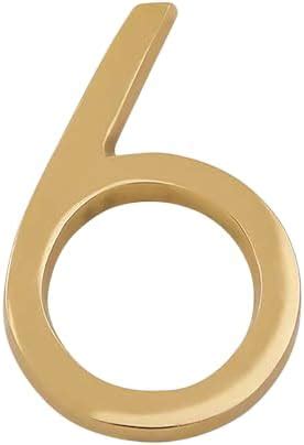 DecorTwist® Metal House Number Modern Golden House Numbers For Flat ...