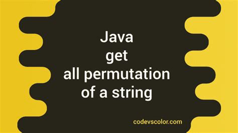 Image result for Wt Is Permutation in Java