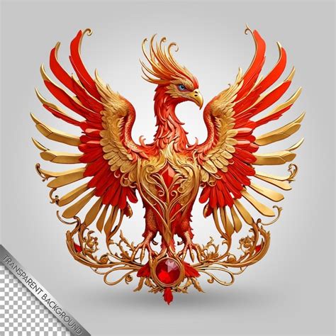 A gold rooster with a red head and a gold rooster on the back | Premium ...