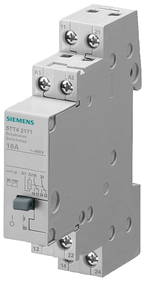 5TT4217-1 Siemens | Siemens DIN Rail Relay, 110V ac Coil, 16A Switching ...