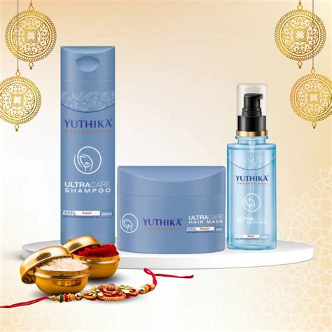 Yuthika Professional UltraCare Shampoo 250ml,Hair Repair Mask 150ml,Oil ...