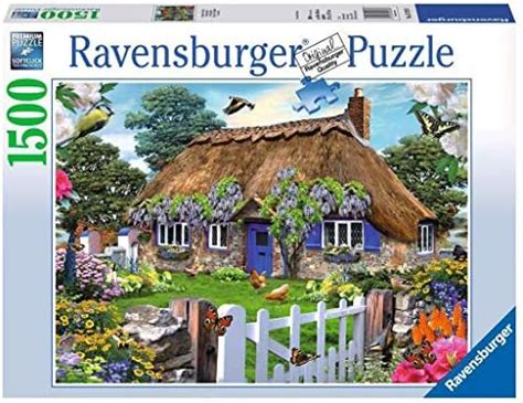 Buy Ravensburger Puzzles Cottage in England, Multi Color (1500 Pieces ...