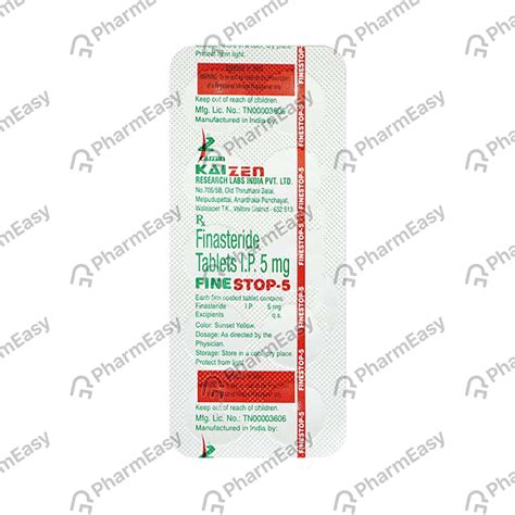 Finestop 5 MG Tablet (10): Uses, Side Effects, Price & Dosage | PharmEasy