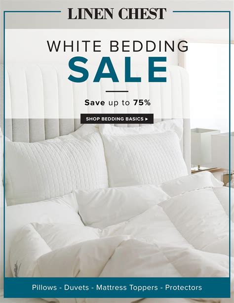 Linen Chest White Bedding Sale Flyer February 6 to 12