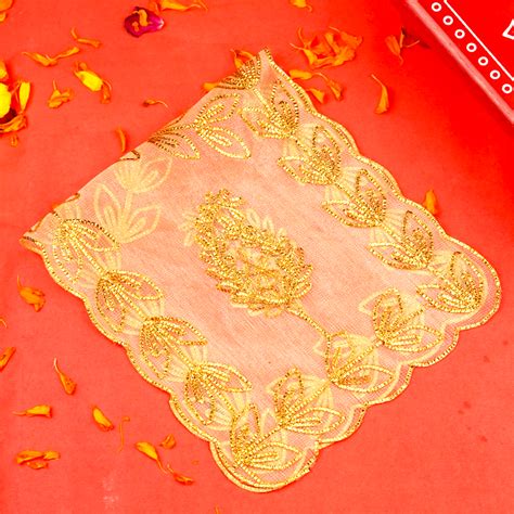 Divine Golden Mata Chunri | 19x 8.5 inch – ServDharm
