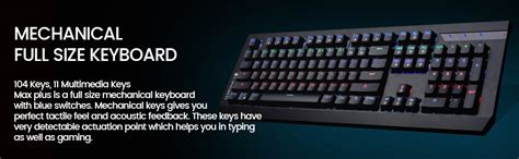 Amazon.in: Buy ZEBRONICS MECHANICAL USB WIRED KEYBOARD MAX PLUS Online ...
