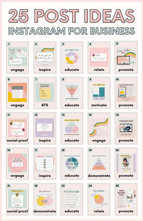 Instagram post ideas for business 25 day instagram strategy instagram ...