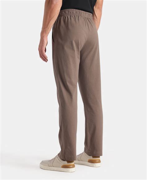 Buy Super Combed Cotton Rich Slim Fit Trackpants with Side and Zipper ...