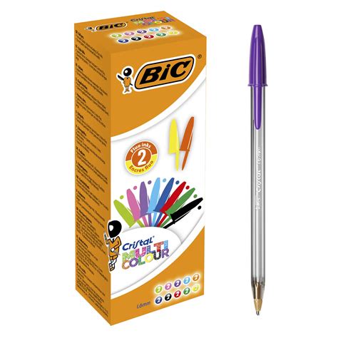 Buy BIC Crystal Multicoloured 926381 Ballpoint Pens non-retractable ...