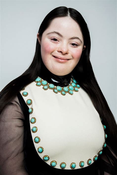 This is Ellie Goldberg. She's the first model with Down Syndrome to pose for Vogue. : r/downsyndrome