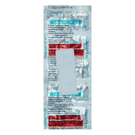 Olmezest H 20 Tablet | Uses, Side Effects, Price | Apollo Pharmacy