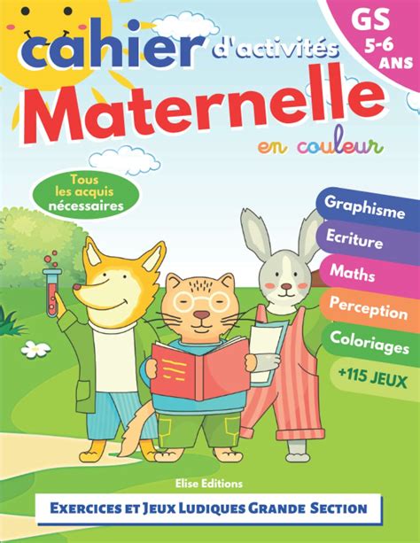 Buy cahier d'activités maternelle: grande section | enfants 5-6 ans ...