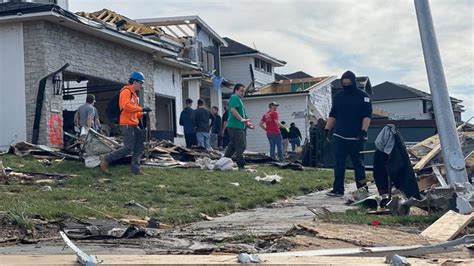 Multiple homes damaged or destroyed by tornado near Omaha, Nebraska ...