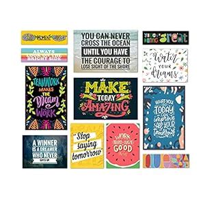 PAPER PLANE DESIGN Framed Poster Set of 12 For Office Wall Decoration ...
