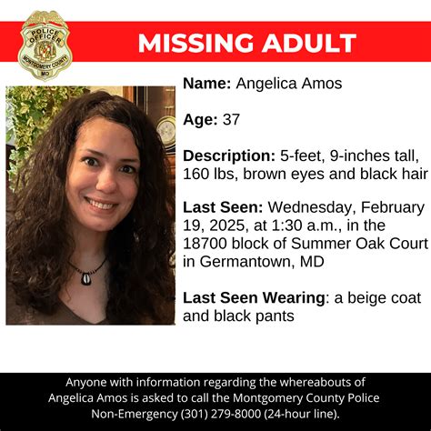 Concern for Missing Adult Woman (LOCATED) | Montgomery County, MD